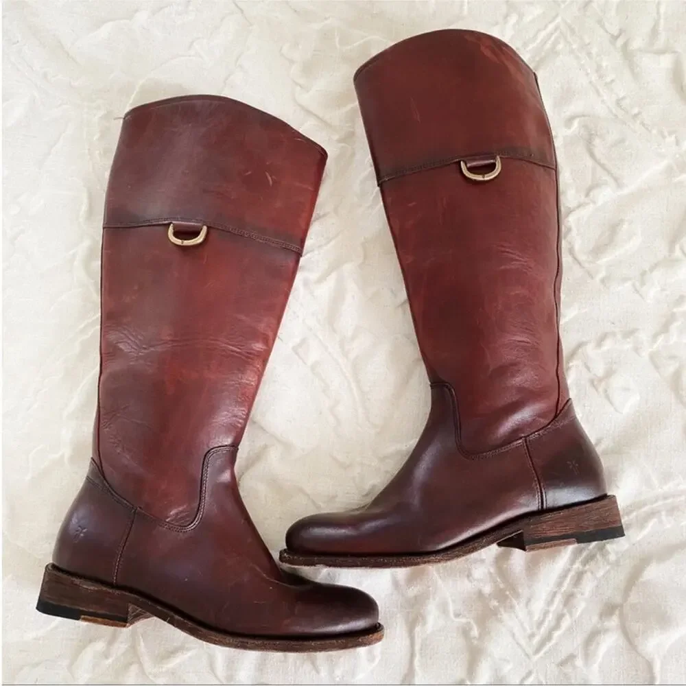 Frye Jayden D Ring Tall Boots Size 5.5 $398